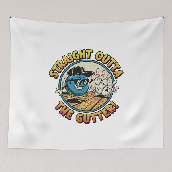 Item preview, Straight Outta The Gutter Bowling designed and sold by ifdogscouldclap....
