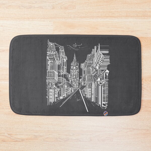Item preview, Colonial city in gray designed and sold by TicaDecoGrp.