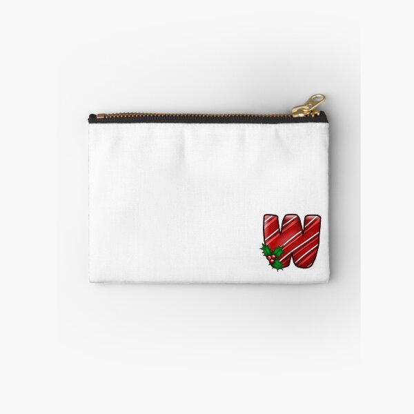 Item preview, W Monogram (Candycane) designed and sold by CharmedHeartArt.