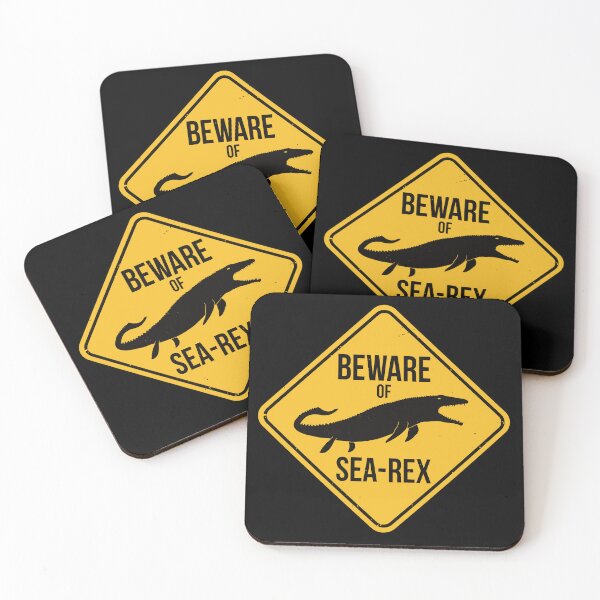 Item preview, Beware of Sea-Rex Mosasaurus Sign designed and sold by IncognitoMode.