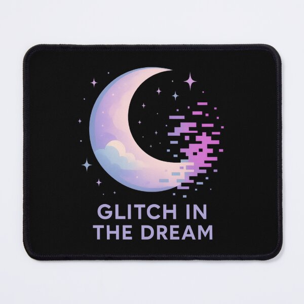Item preview, Glitch in the Dream – Retro Vaporwave Moon designed and sold by SidTastic .