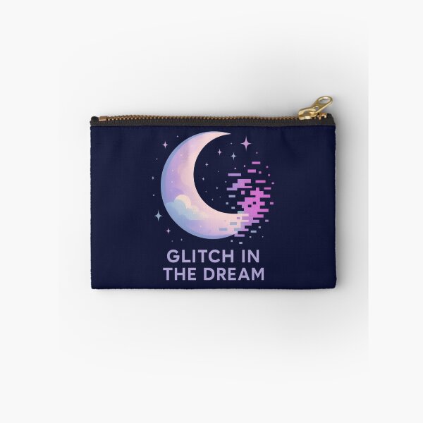 Item preview, Glitch in the Dream – Retro Vaporwave Moon designed and sold by SidTastic .