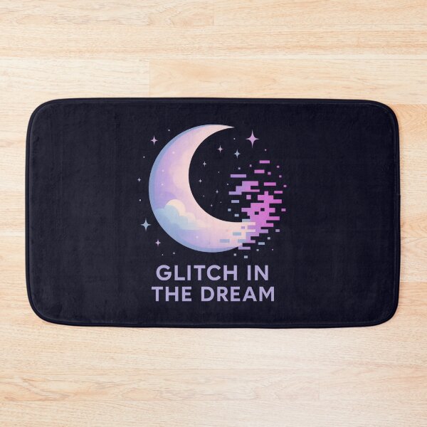 Item preview, Glitch in the Dream – Retro Vaporwave Moon designed and sold by SidTastic .