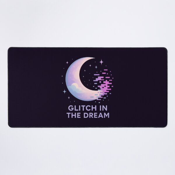 Item preview, Glitch in the Dream – Retro Vaporwave Moon designed and sold by SidTastic .