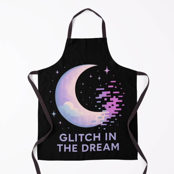 Item preview, Glitch in the Dream – Retro Vaporwave Moon designed and sold by SidTastic .