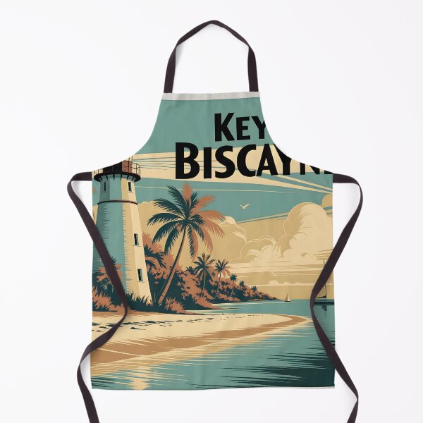 Item preview, Key Biscayne, Florida: Vintage-Style Painterly Travel Poster designed and sold by LSVart.