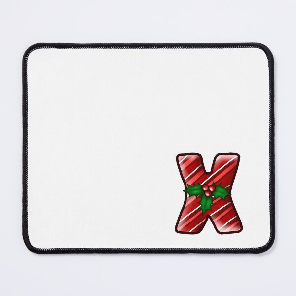 Item preview,  X Monogram (Candycane) designed and sold by CharmedHeartArt.