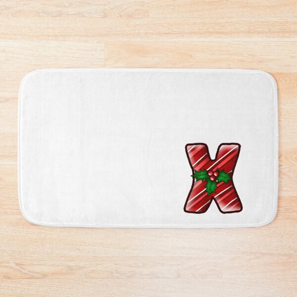 Item preview,  X Monogram (Candycane) designed and sold by CharmedHeartArt.