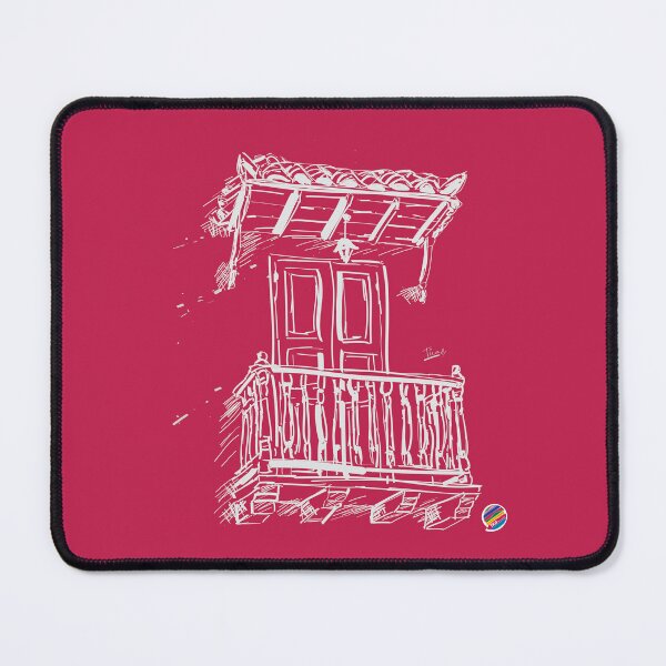 Item preview, Balcony in Cartagena magenta designed and sold by TicaDecoGrp.