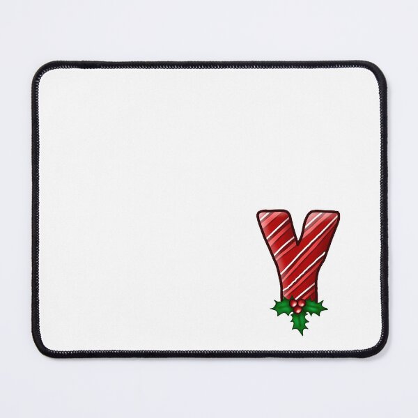 Item preview, Y Monogram (Candycane) designed and sold by CharmedHeartArt.