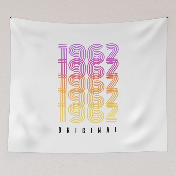 Aperçu de l'œuvre Original Vintage 1962 – Cadeau d'anniversaire pour les personnes nées en 1962 – Édition limitée classique de 1962 créée et vendue par DesignByLeo.