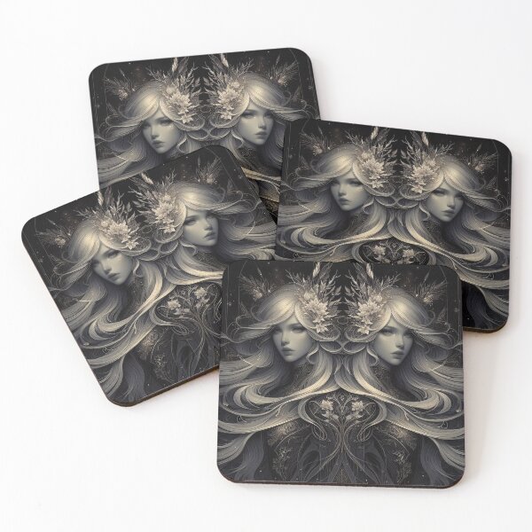 Item preview, Gemini – Dark Realistic Zodiac Illustration designed and sold by Roberta Calabrese.
