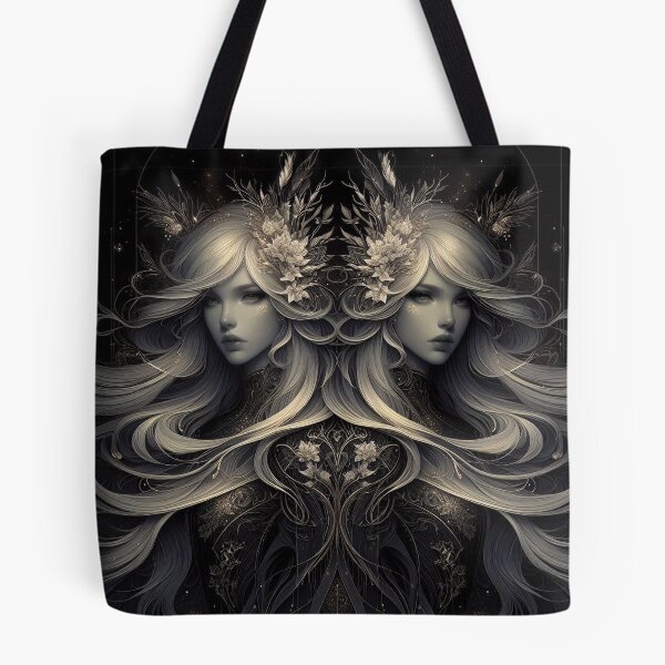 Item preview, Gemini – Dark Realistic Zodiac Illustration designed and sold by Roberta Calabrese.