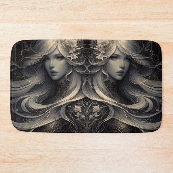 Item preview, Gemini – Dark Realistic Zodiac Illustration designed and sold by Roberta Calabrese.