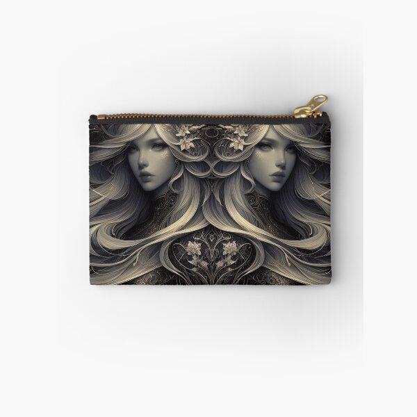 Item preview, Gemini – Dark Realistic Zodiac Illustration designed and sold by Roberta Calabrese.