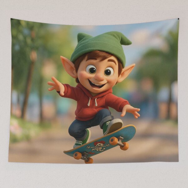 Item preview, Skater Elf Boy designed and sold by Sillytoe.