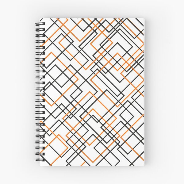 Item preview, abstract black and orange squares designed and sold by CREATINERY.