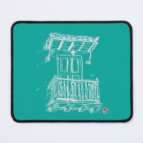 Item preview, Balcony in Cartagena turquoise designed and sold by TicaDecoGrp.