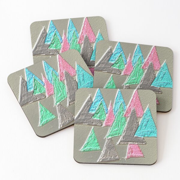 Item preview, triangular hsl alpha abstract colorful geometric design designed and sold by SmashingDeals.