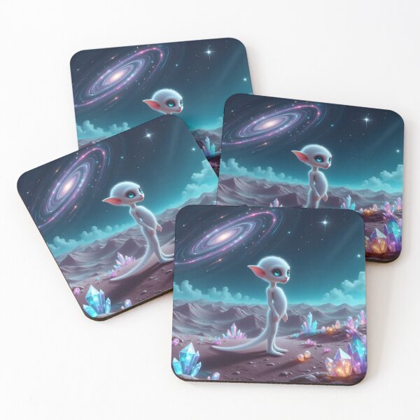 Item preview, Alien Creature Under a Starry Sky designed and sold by Roanemermaid.