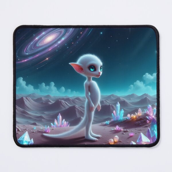 Item preview, Alien Creature Under a Starry Sky designed and sold by Roanemermaid.