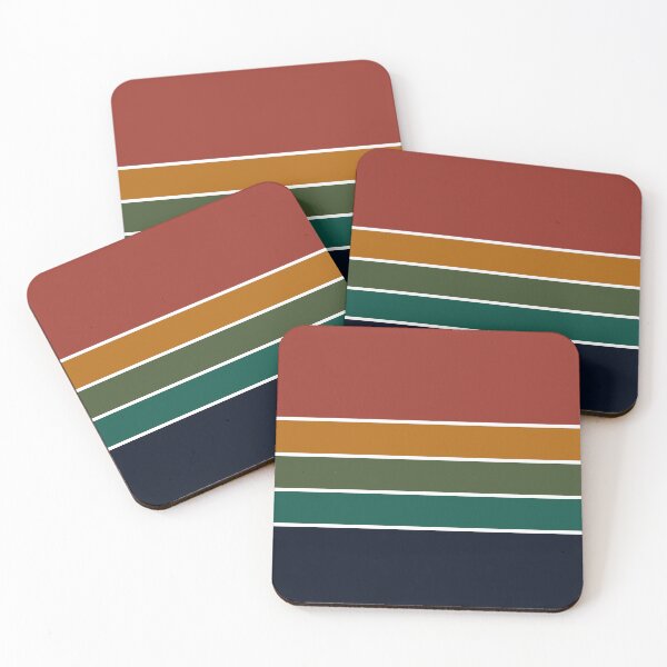 Item preview, Warm Boho 70s Vintage Retro Stripes designed and sold by Deutschic.
