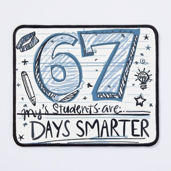 Item preview, My Students are 67 Days Smarter T-Shirt | Funny 67th Day of School | Teacher Celebration Tee designed and sold by GAIDREDA.