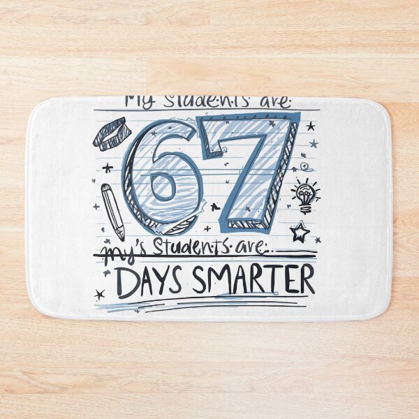 Item preview, My Students are 67 Days Smarter T-Shirt | Funny 67th Day of School | Teacher Celebration Tee designed and sold by GAIDREDA.