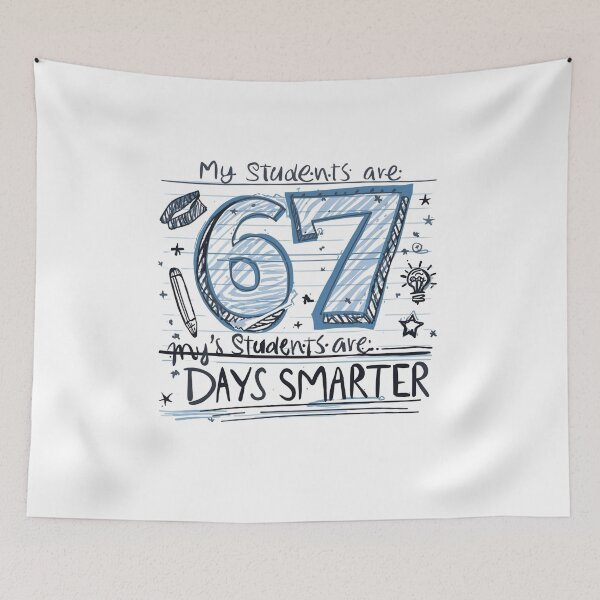 Item preview, My Students are 67 Days Smarter T-Shirt | Funny 67th Day of School | Teacher Celebration Tee designed and sold by GAIDREDA.