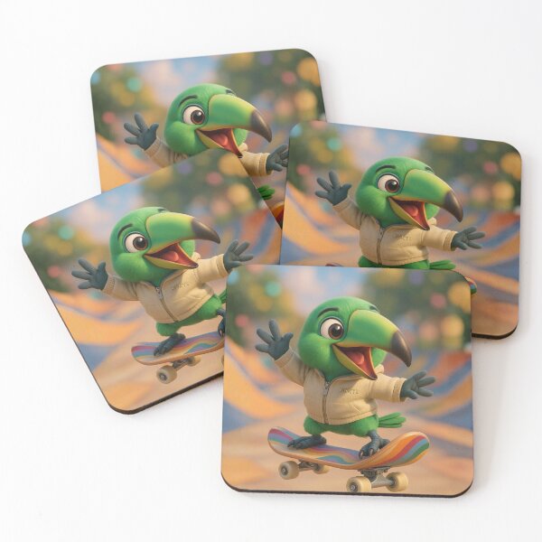 Item preview, Skater Emerald Toucanet designed and sold by Sillytoe.