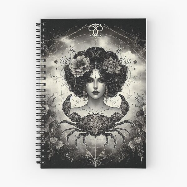 Item preview, Cancer – Dark Realistic Zodiac Illustration designed and sold by Roberta Calabrese.