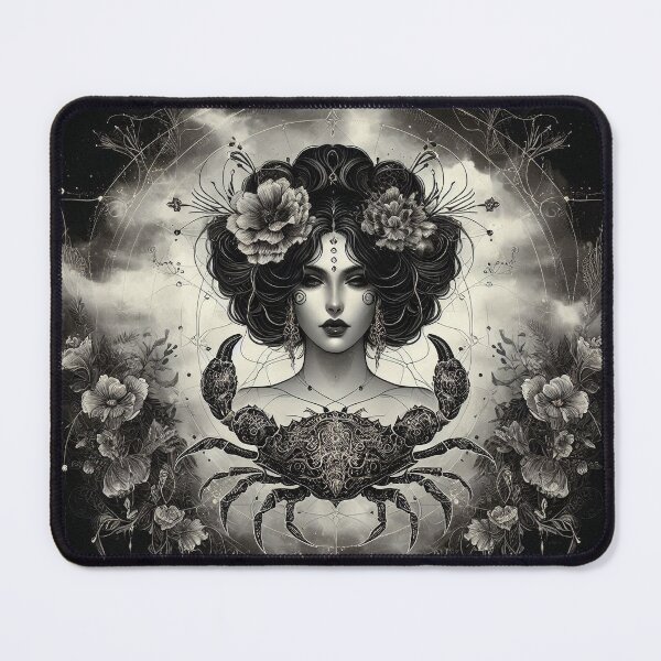 Item preview, Cancer – Dark Realistic Zodiac Illustration designed and sold by Roberta Calabrese.