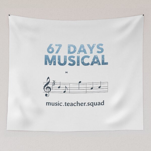 Item preview, 67 Days More Musical T-Shirt | Funny Music Teacher Squad | School Milestone Tee designed and sold by GAIDREDA.