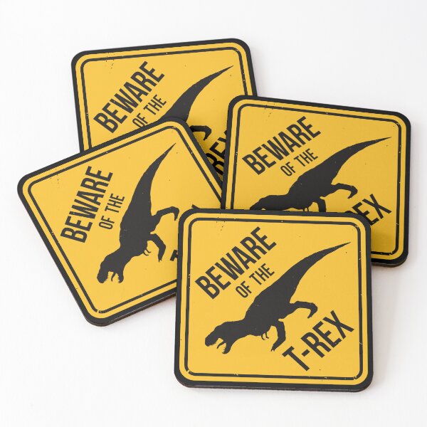 Item preview, Beware of T-Rex Warning Sign designed and sold by IncognitoMode.