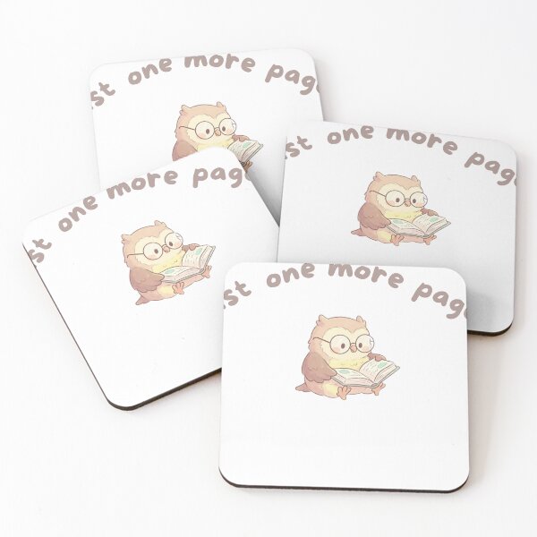 Item preview, Just One More Page Cute Reading Owl designed and sold by TeezOfMadness.