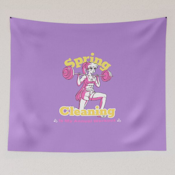 Item preview, Spring Cleaning Is My Annual Workout designed and sold by Miller Made Studios.