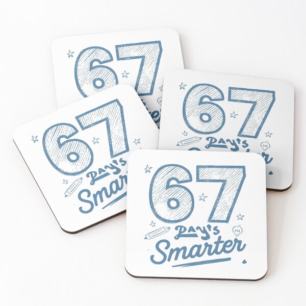 Item preview, 67 Days Smarter T-Shirt | 67th Day of School | Funny Student Teacher Milestone Tee designed and sold by GAIDREDA.