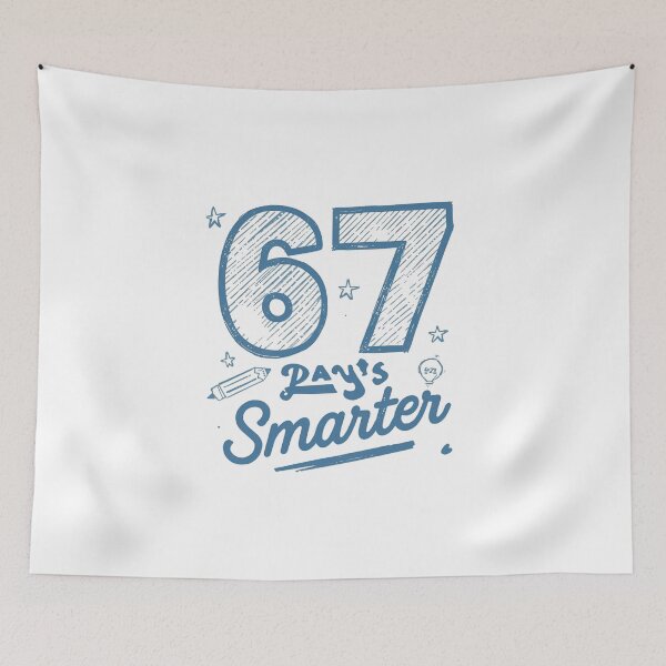 Item preview, 67 Days Smarter T-Shirt | 67th Day of School | Funny Student Teacher Milestone Tee designed and sold by GAIDREDA.