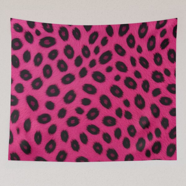 Item preview, Luxury Purple Pink Faux Fur Leopard Modern Collection designed and sold by TrendyDesigne412.