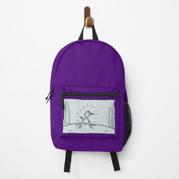Item preview, Rooted Infinity - Unicorn and Meteor PURPLE BACKPACK designed and sold by UnicornMeteor.