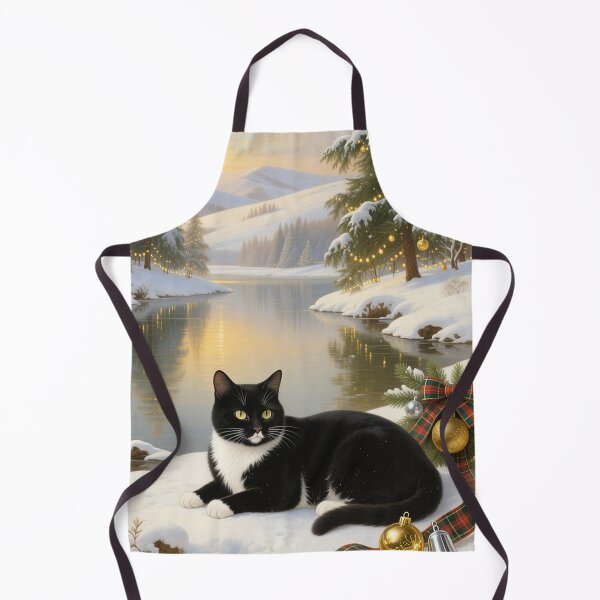 Item preview, black christmas cat designed and sold by Talpha.