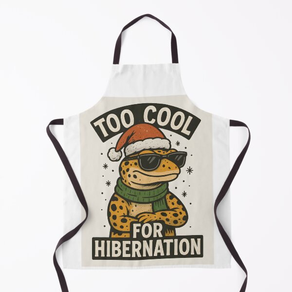 Item preview, Cool Leopard Gecko – Too Cool for Hibernation (Christmas Edition) designed and sold by SVALANART.