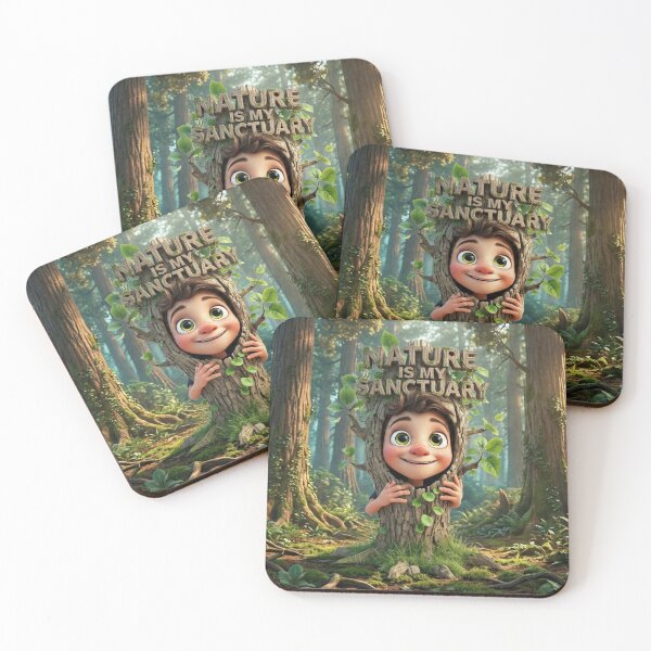 Item preview, Nature Is My Sanctuary – Whimsical Tree Boy Illustration designed and sold by AleksKos.