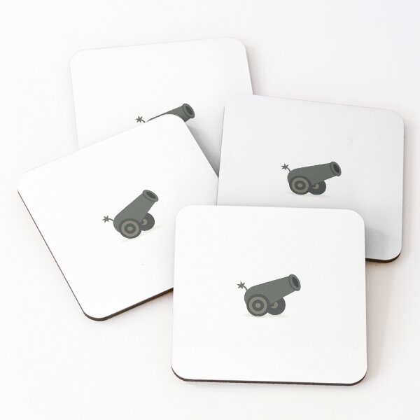 Item preview, Minimalist Cannon Icon – Flat Retro Style designed and sold by Byarasstudio.