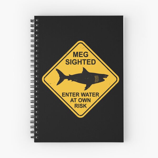 Item preview, Megalodon Warning Sign designed and sold by IncognitoMode.