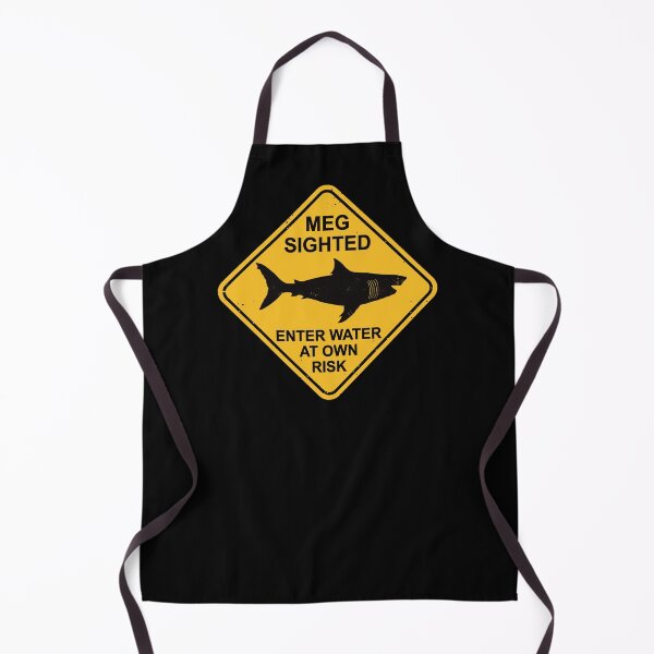 Item preview, Megalodon Warning Sign designed and sold by IncognitoMode.
