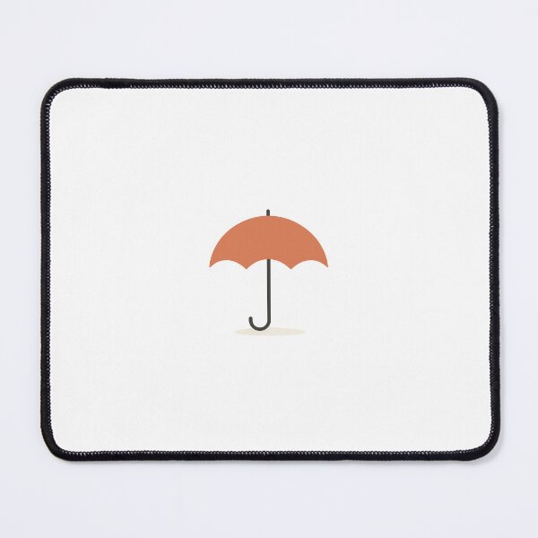 Item preview, Minimalist Orange Umbrella – Simple Flat Icon designed and sold by Byarasstudio.