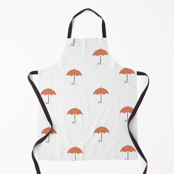 Item preview, Minimalist Orange Umbrella – Simple Flat Icon designed and sold by Byarasstudio.