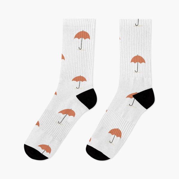 Item preview, Minimalist Orange Umbrella – Simple Flat Icon designed and sold by Byarasstudio.