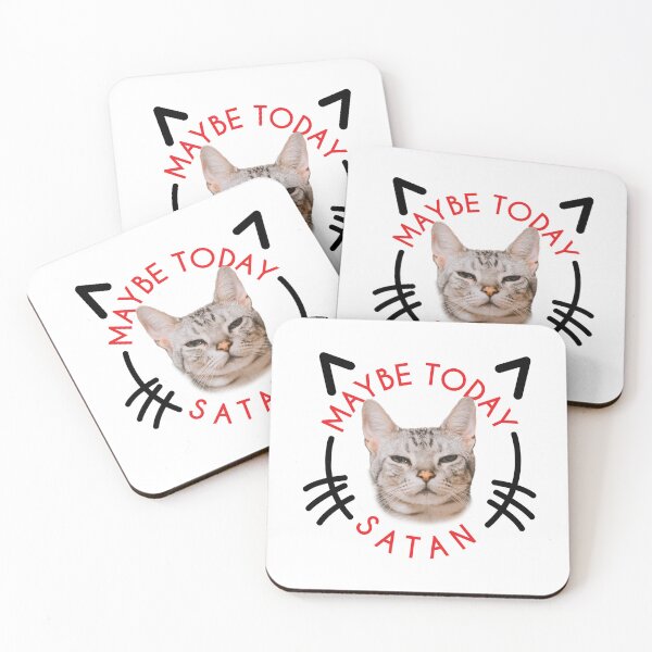 Item preview, Cat Maybe today satan  designed and sold by SinnaDesigns .
